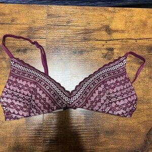 Victoria's Secret Burgundy Lace Bra
